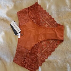 NWT Empreinte Cassiopee Brief, "Tangerine," Size S